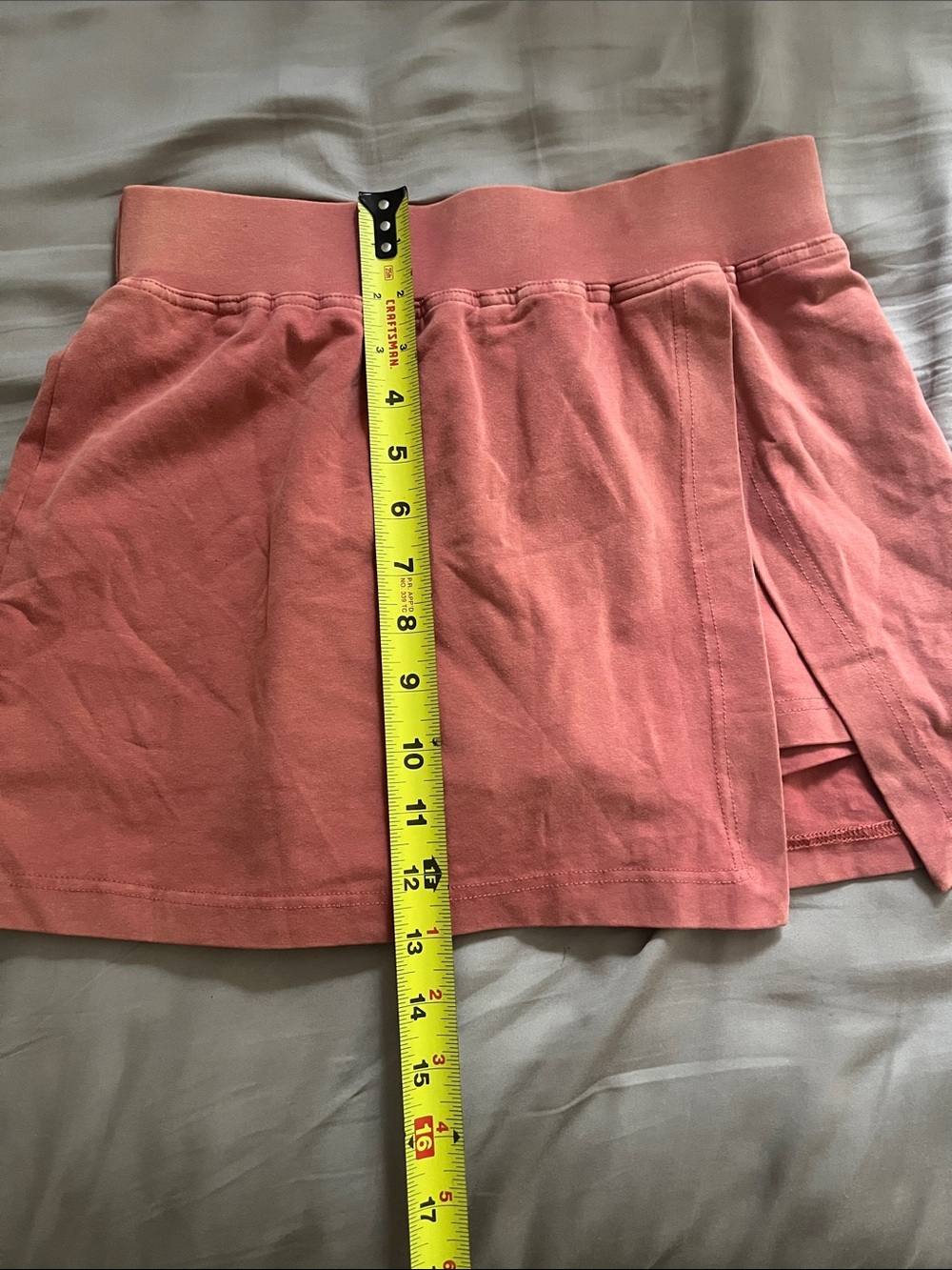 Women’s Cotton Tank Top & Skort Set - Brick Red - XS/S - Picture 5 of 7